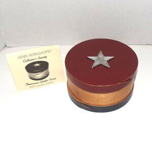 2001 Henn Workshop Collector’s Society Limited Ed Wood Americana Shaker Drum